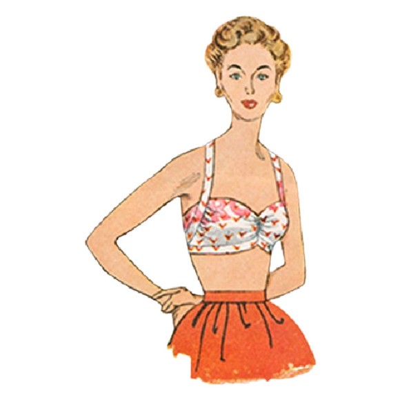 Vintage ©1950's Reissued by Simplicity 1426 - Misses Vintage Bra Tops - Picture 4 of 9